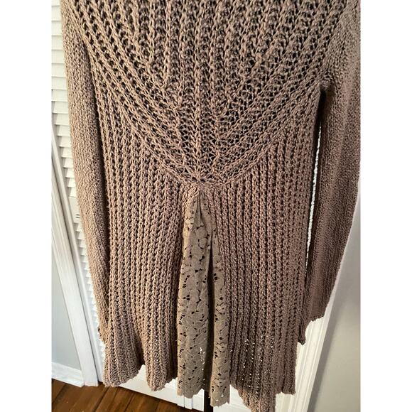 Anthropologie Knitted And Knotted
Brown Cardigan Cover up size Xs - Picture 5 of 10